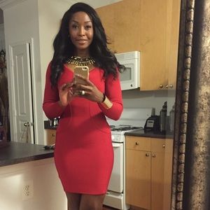 Ted Baker Red Bandage Dress